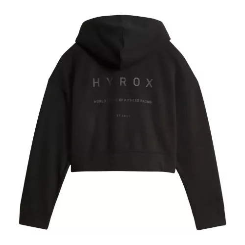 PUMA x HYROX World Cropped Hoodie női kapucnis pulóver – PUMA Black