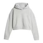 PUMA x HYROX World Cropped női kapucnis pulóver – Light Gray Heather
