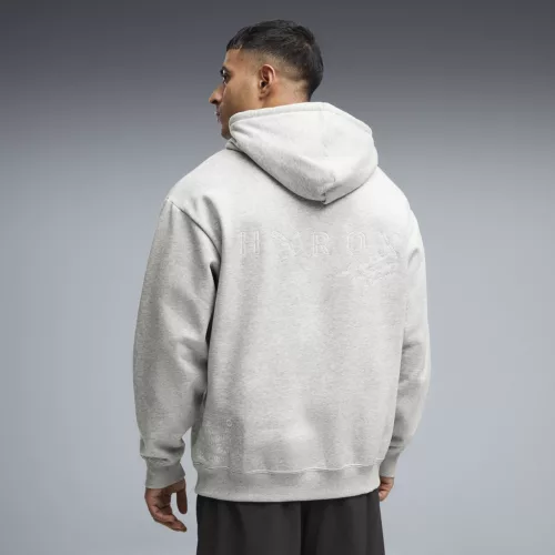 PUMA x HYROX Heavyweight férfi kapucnis pulóver – Light Gray Heather