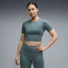 PUMA x HYROX PWRMODE női crop sportpóló – Herb Garden