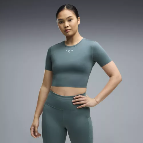 PUMA x HYROX PWRMODE női crop sportpóló – Herb Garden