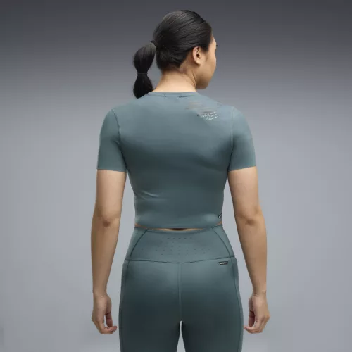 PUMA x HYROX PWRMODE női crop sportpóló – Herb Garden