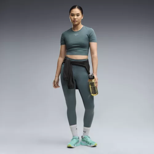 PUMA x HYROX PWRMODE női crop sportpóló – Herb Garden